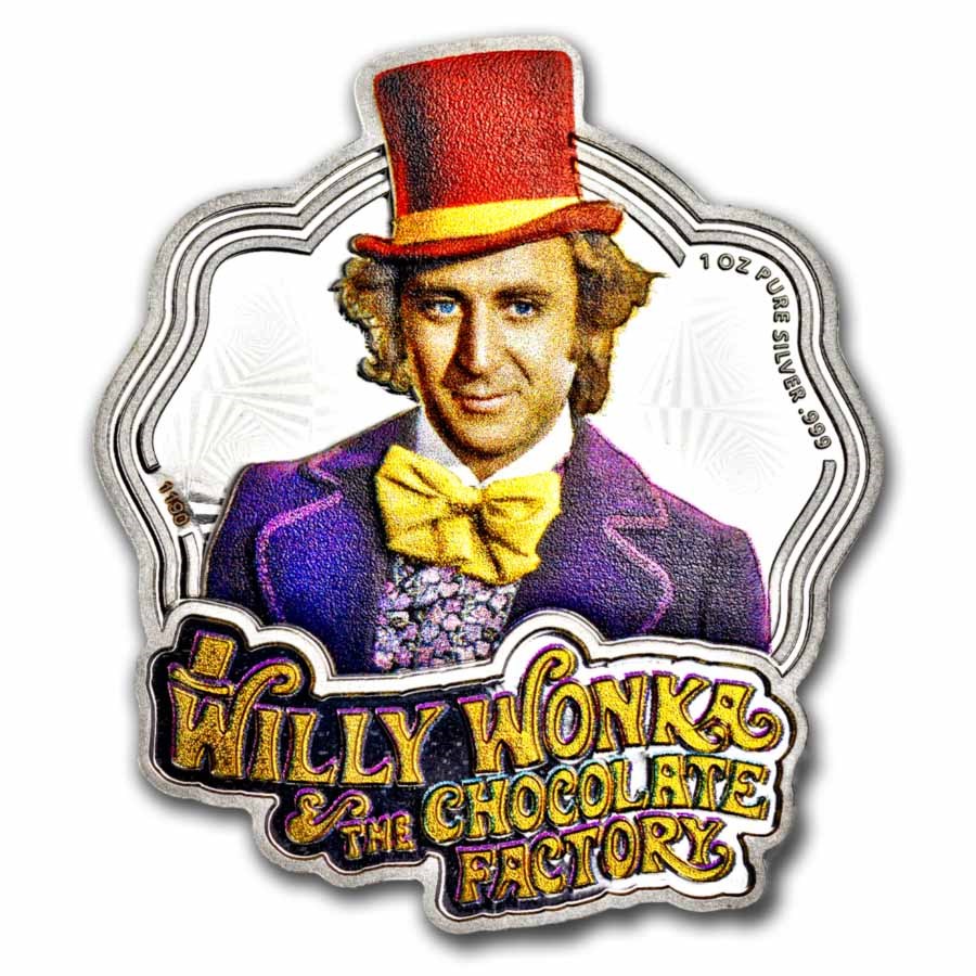 Buy 2024 Willy Wonka 1 oz Silver Colorized Coin APMEX