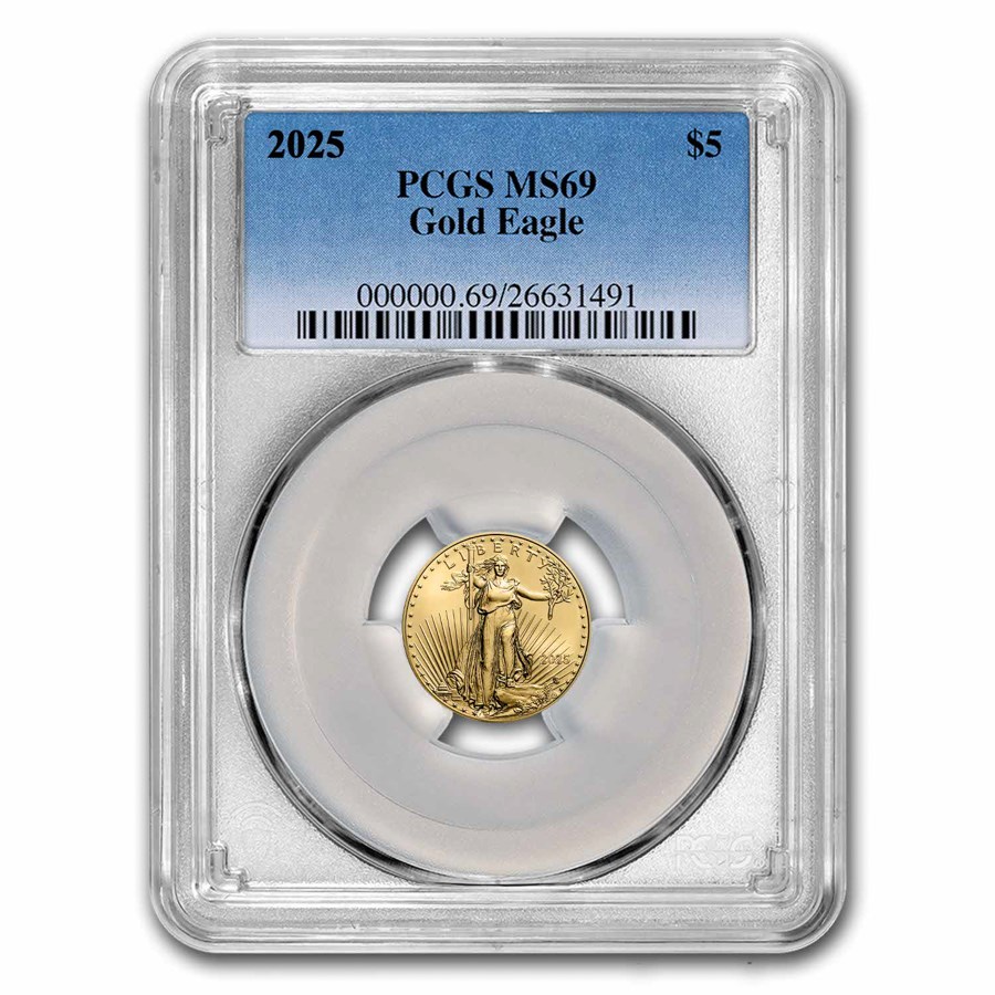 2025 1/10 oz American Gold Eagle MS-69 PCGS