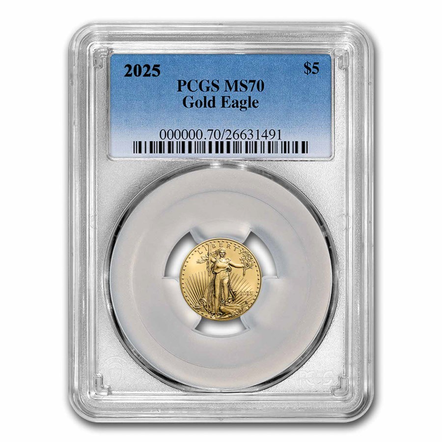 2025 1/10 oz American Gold Eagle MS-70 PCGS