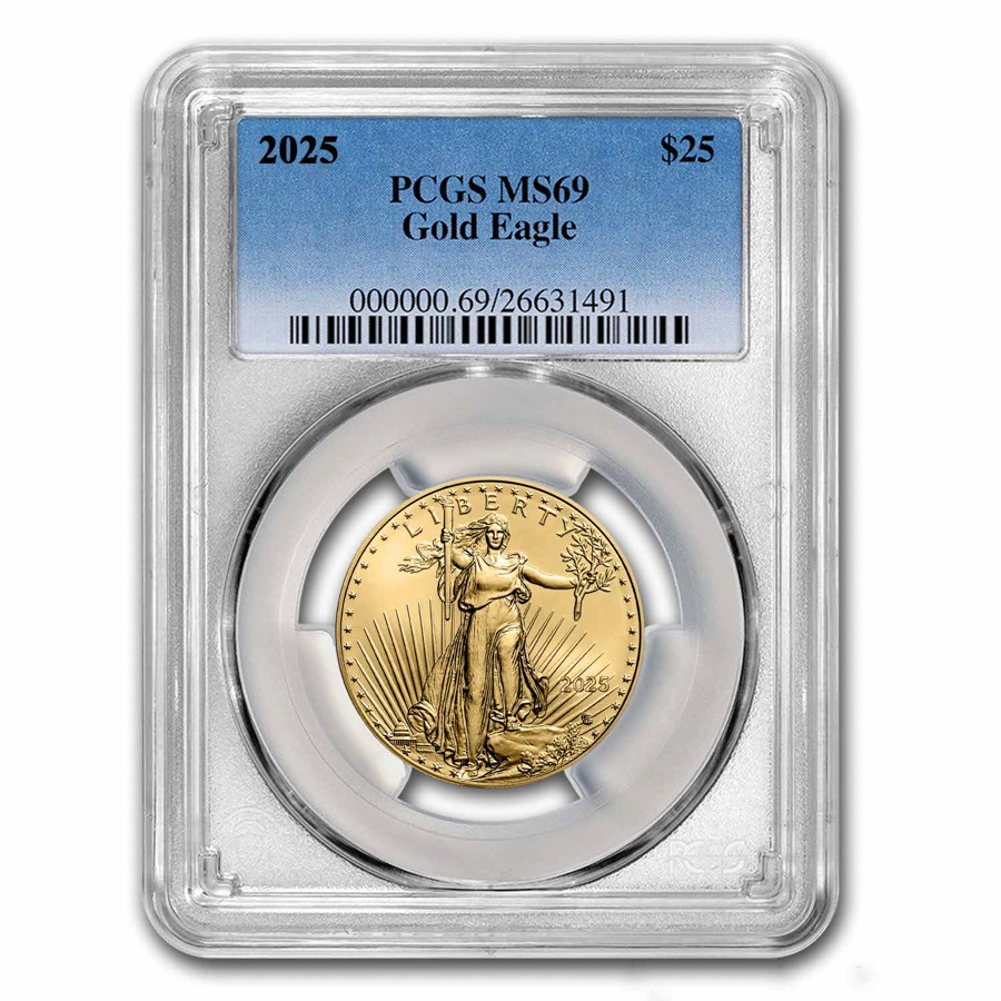 2025 1/2 oz American Gold Eagle MS-69 PCGS