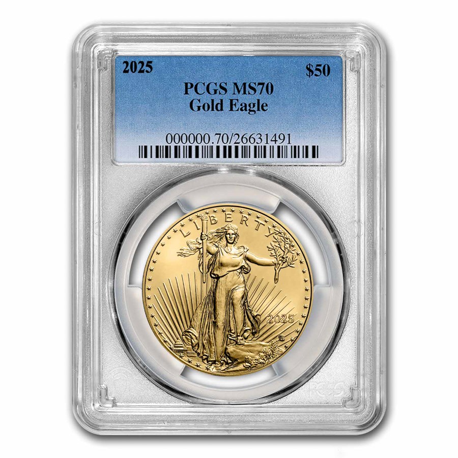 2025 1 oz American Gold Eagle MS-70 PCGS