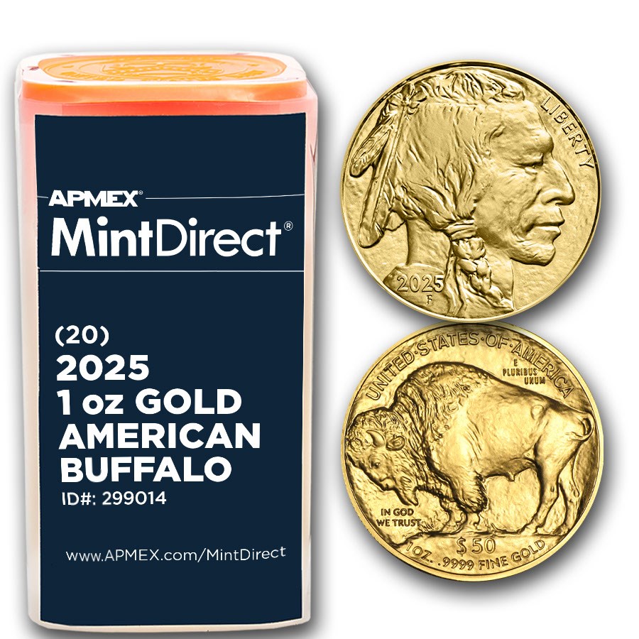 2025 1 oz Gold Buffalo (20-Coin MintDirect® Tube)