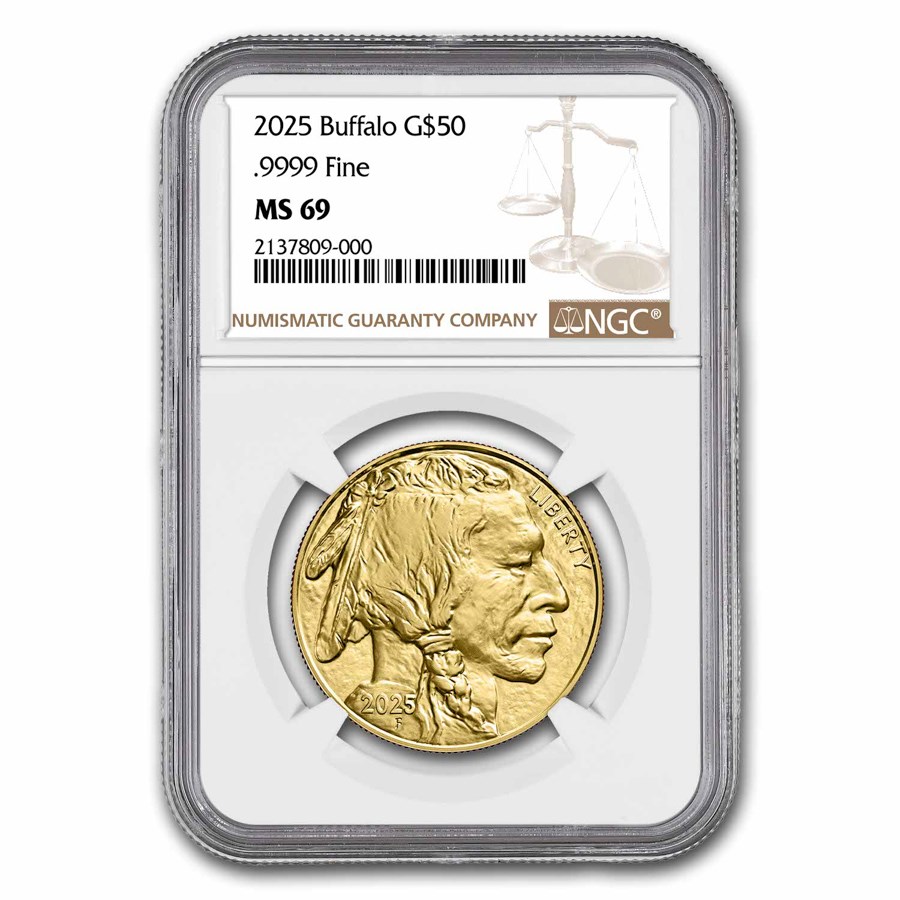 2025 1 oz Gold Buffalo MS-69 NGC