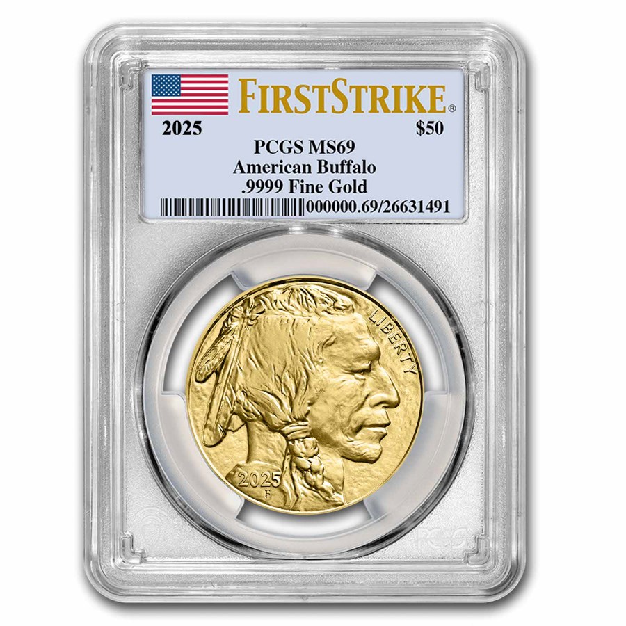 2025 1 oz Gold Buffalo MS-69 PCGS (FirstStrike®)