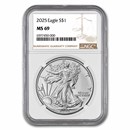 2025 American Silver Eagle MS-69 NGC