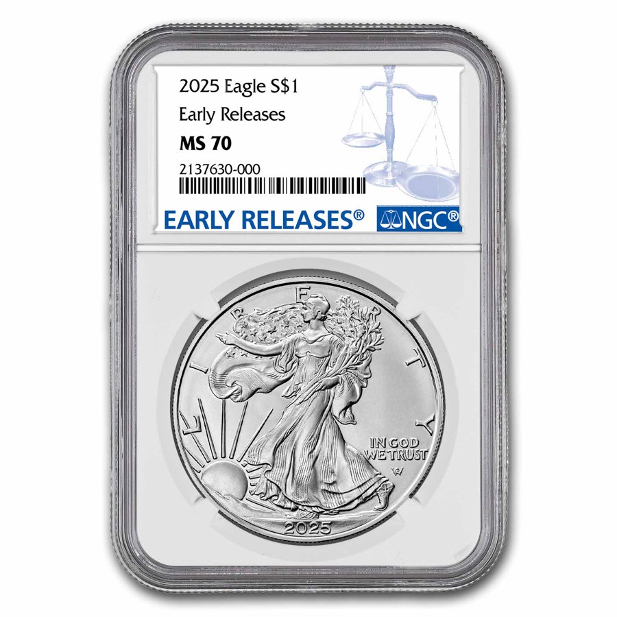 2025 American Silver Eagle MS-70 NGC (Early Releases)