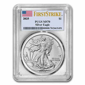 Buy 2025 Silver Eagle MS-70 PCGS FirstStrike | APMEX