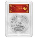 2025 AUS 1 oz Silver Lunar Snake MS-70 PCGS (FDI, Red Label)