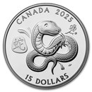 2025 Canada 1 oz Proof Silver $15 Lunar Year of the Snake