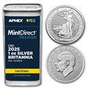 2025 GB 1 oz Silver Britannia MD Premier® Tube + PCGS®