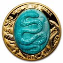 2025 Solomon Isl. 5 oz Gold Mother of Pearl Year of the Snake