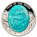 2025 Solomon Isl. 5 oz Silver Mother of Pearl Year of the Snake