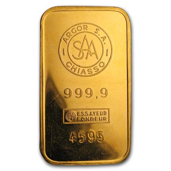 Buy 25 gram Gold Bar - Argor S.A. Chiasso | APMEX