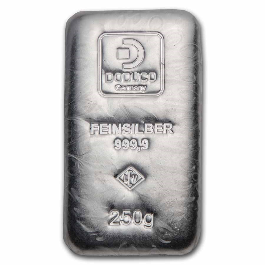 Buy 250 gram Silver Bar - Doduco/LEV | APMEX