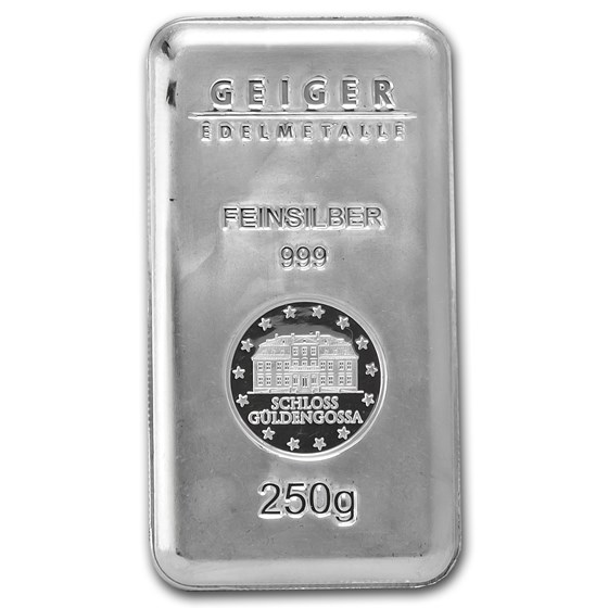 Buy 250 Gram Silver Bar - Geiger (security Line Series) 