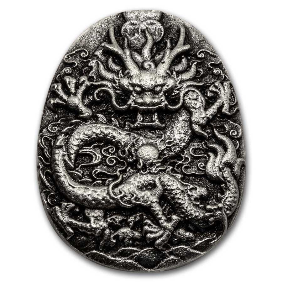 3.1 oz Hand Poured Silver - Birth of the Dragon