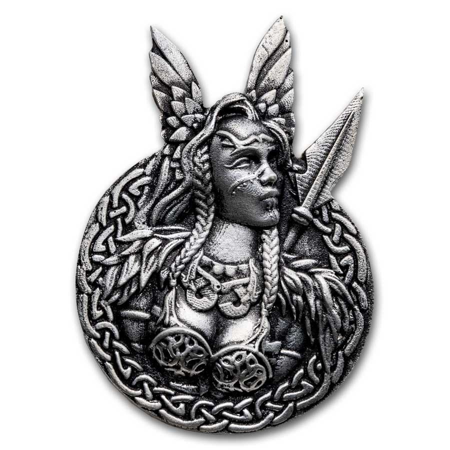 3.2 oz Hand Poured Silver - Valkyrie