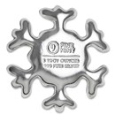 3 oz Hand Poured Silver - 9Fine Mint (Snowflake)