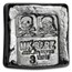 3 oz Silver Square - MK Barz & Bullion (Skull & Bones)