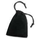 3 x 4 Velour Draw String Pouch (Black)