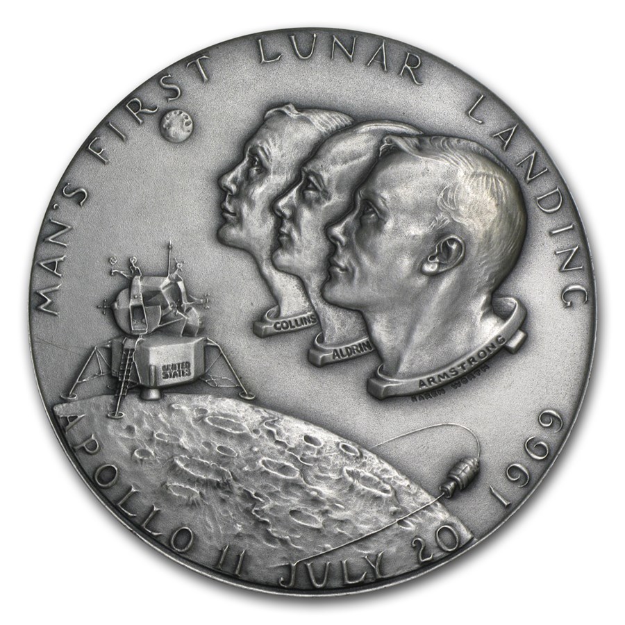 Buy 4.40 oz Silver Round - Apollo 11 Medal | APMEX