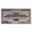 4 oz Silver Bar - 2022 $100 Bill (w/Box & COA)