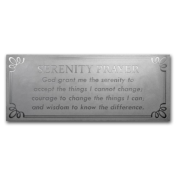 Buy 4 oz Silver Bar - The Serenity Prayer | APMEX