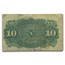 4th Issue Fractional Currency 10 Cents Fine (Fr#1261)