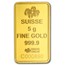 5 gram Gold Bar - PAMP Suisse Religious Series (Ka' Bah, Mecca)