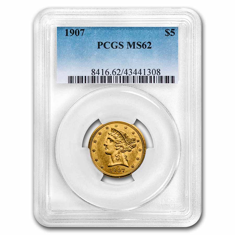 Buy $5 Liberty Gold Half Eagle MS-62 PCGS | APMEX
