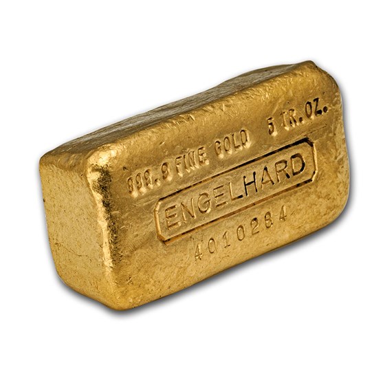 Buy 5 oz Gold Bar - Engelhard | APMEX