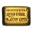 5 oz Gold Bar - Hoover & Strong