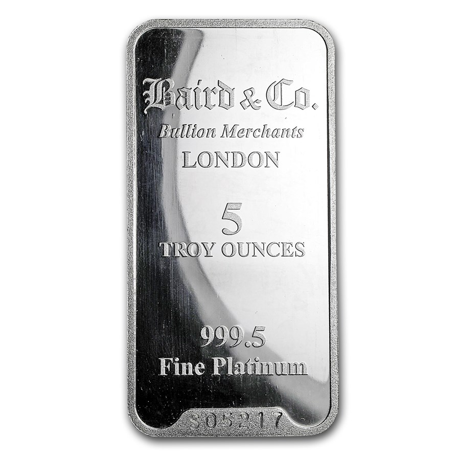 5 oz Platinum Bar - Baird & Co.