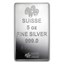 5 oz Silver Bar - PAMP Suisse (Fortuna, In Capsule w/Assay)