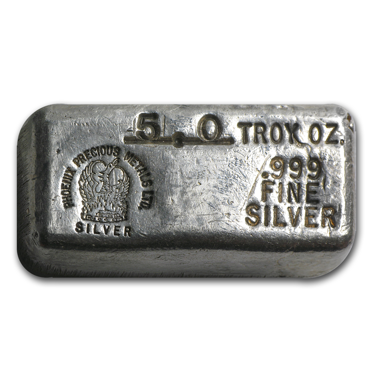 Buy 5 Oz Silver Bar - Phoenix Precious Metals Ltd. | APMEX