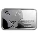 5 oz Silver Bar - Scottsdale Mint (Lion Prey)