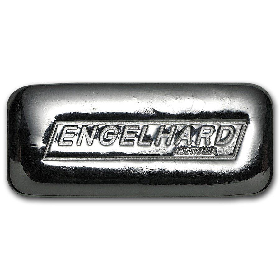 5 oz Silver Cast-Poured Bar - Engelhard-Australia