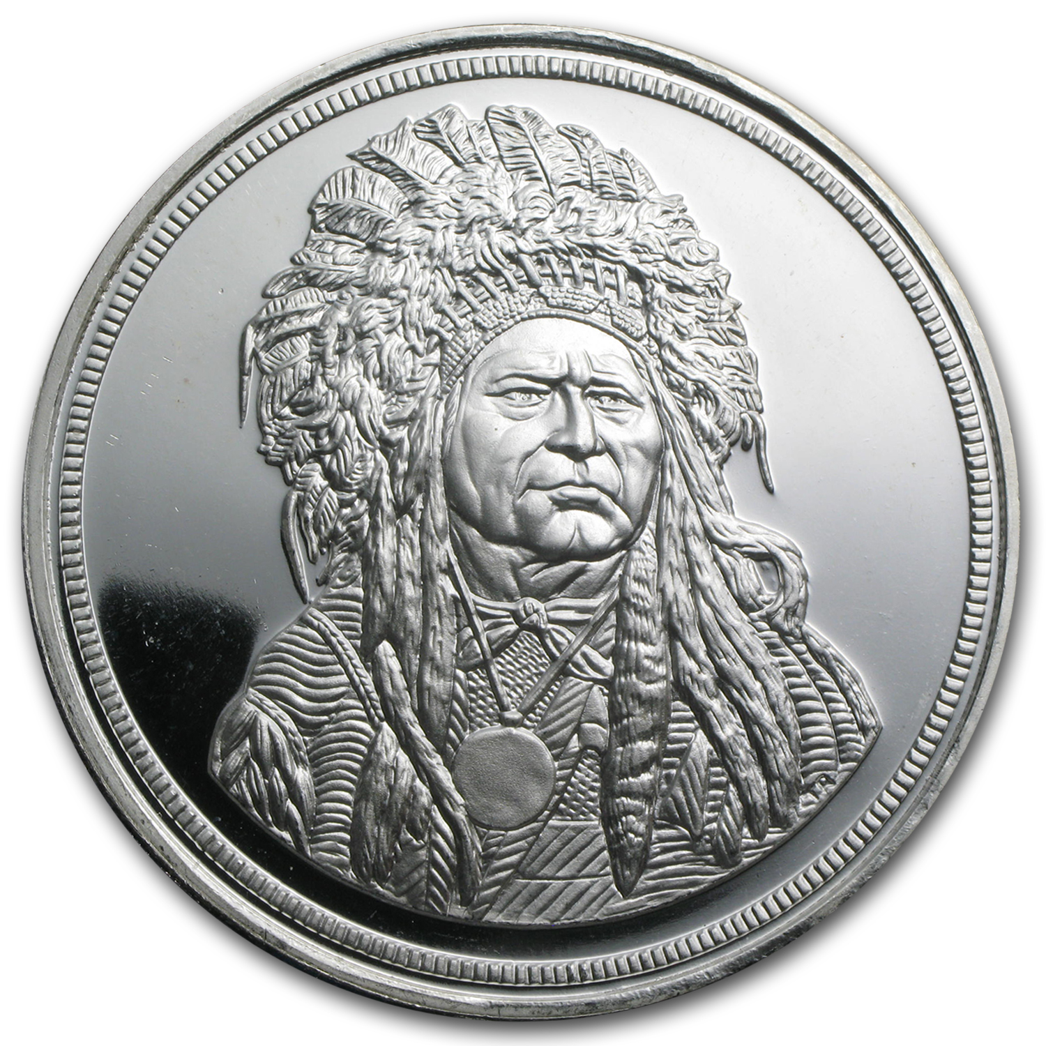 Buy 5 oz Silver Round - Running Antelope (The Silver Chief) | APMEX