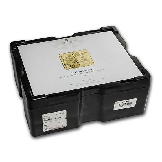 Buy 50-Bar 1 oz Gold Una and the Lion Monster Box (Empty) | APMEX