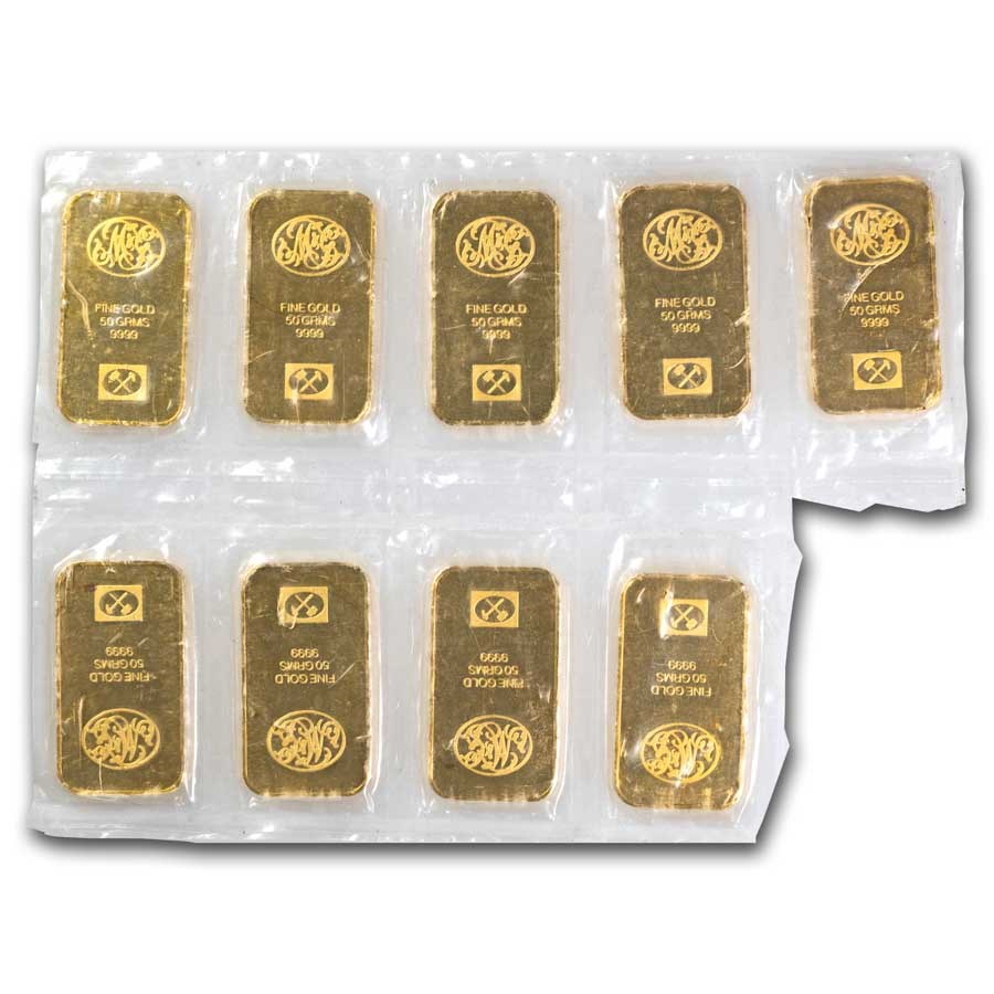 50 gram Gold Bar - Johnson Matthey (Matthey Garrett, Sealed Set)