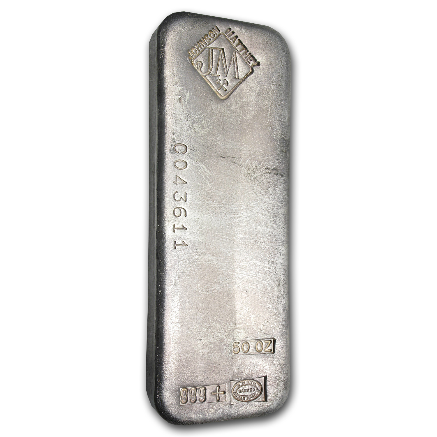 johnson matthey 10 oz silver bar serial number