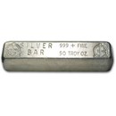 50 oz Silver Bar - Omega M & B Mining