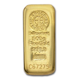 Buy 500 gram Gold Bar - Argor-Heraeus (Cast) | APMEX