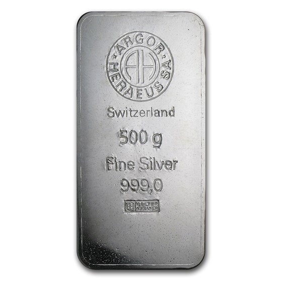 Buy 500 gram Silver Bar - Argor-Heraeus (Switzerland) | APMEX