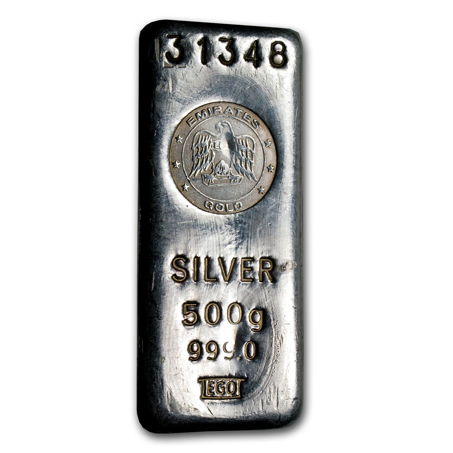 Buy 500 gram Silver Bar - Emirates Gold | APMEX