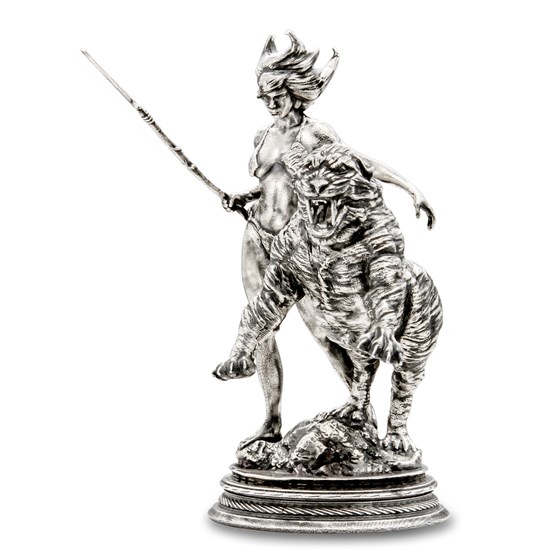 Buy 6 Oz Silver Antique Statue Frank Frazetta The Huntress Apmex