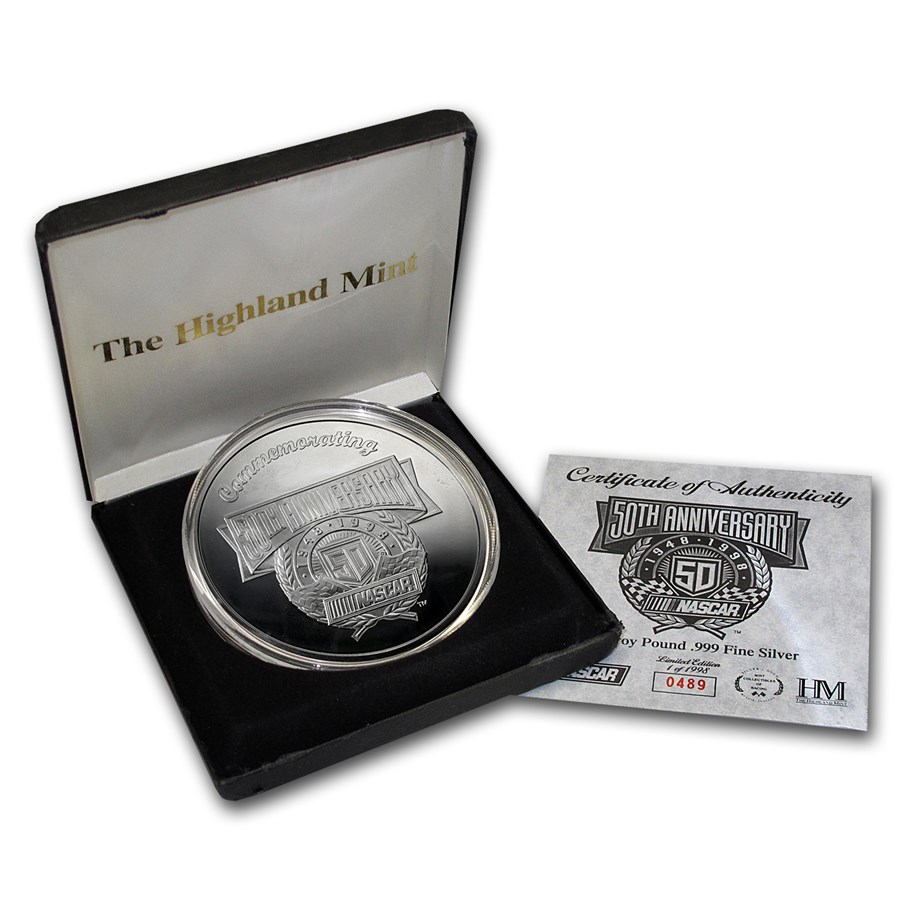 Buy 6 Oz Silver Round Nascar 50th Anniversary Apmex