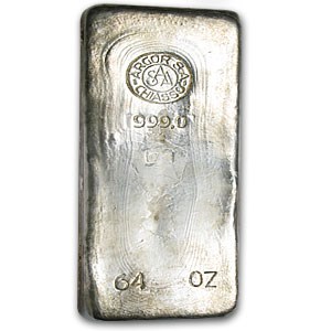 Buy 64 oz Silver Bar - Argor S. A. Chiasso | APMEX