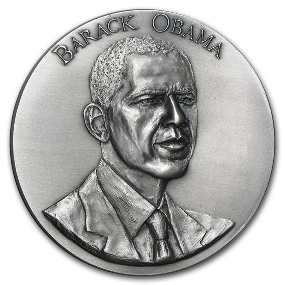 Buy 7.25 oz Silver Round - Barack Obama Inaugural Medal (w/Box & COA ...