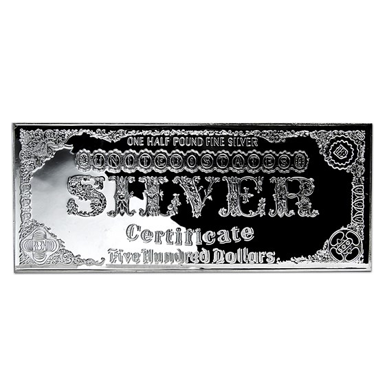 Buy 8 oz Silver Bar - $500 Silver Certificate (Columbus) | APMEX